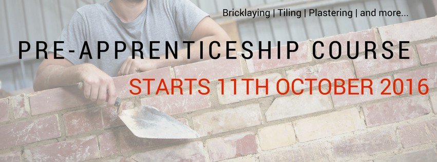 Looking for an apprenticeship? Pre-apprentice course starts 11th October 2016