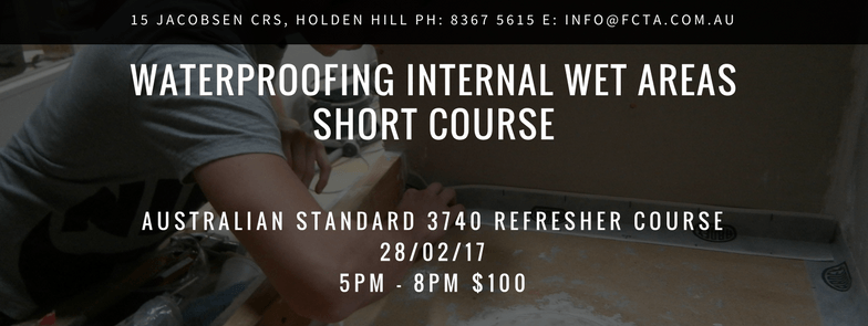Waterproofing Refresher Course – Review of Australian Standard, Building Code and System Demonstrations