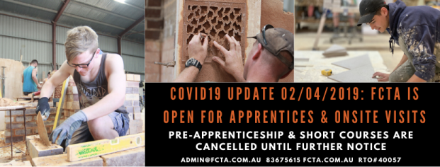 Covid19 Update – We are still open for apprentices & onsite visits